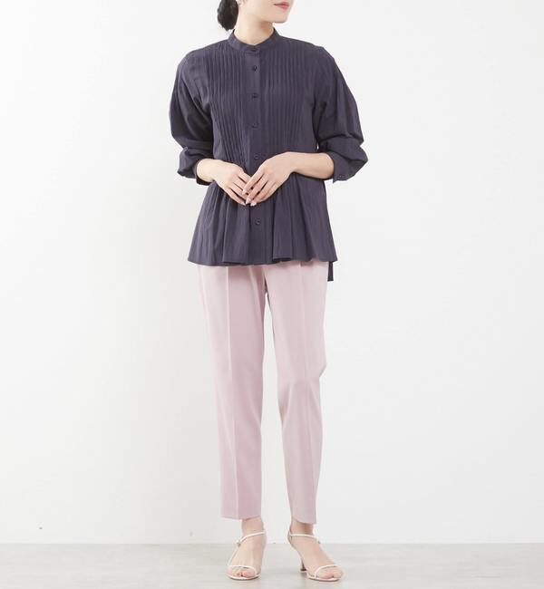 TIARA「タックオーバーシャツブラウス（セットアップ可）」|シャツ・ブラウス|