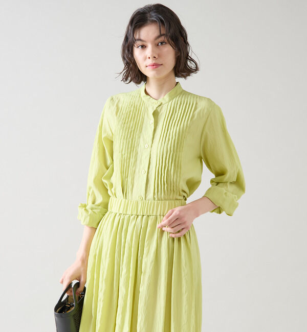 TIARA「タックオーバーシャツブラウス（セットアップ可）」|シャツ・ブラウス|