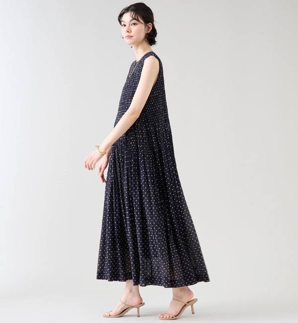 TIARA「《別注》【ne Quittez pas/ヌキテパ】ノースリーブドットワンピース」|ワンピース|