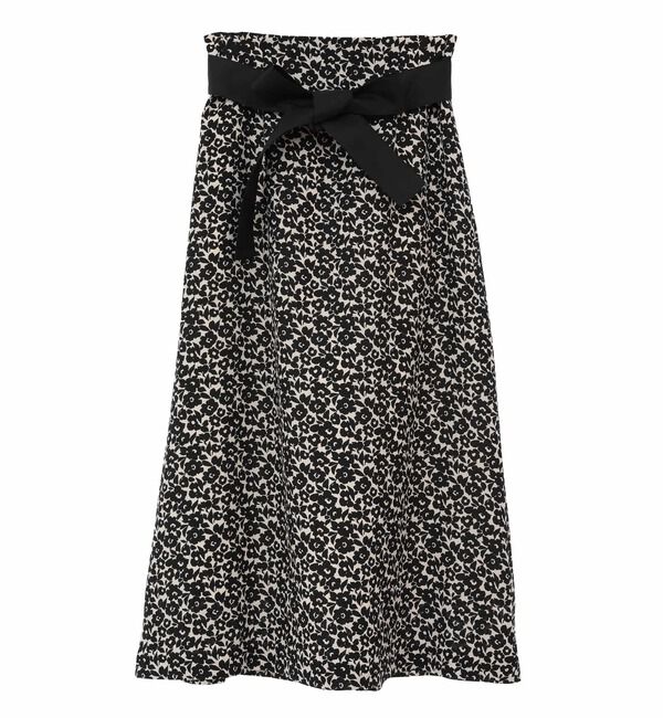 TIARA「Pansyプリントリボンベルトスカート（セットアップ可）」|スカート|