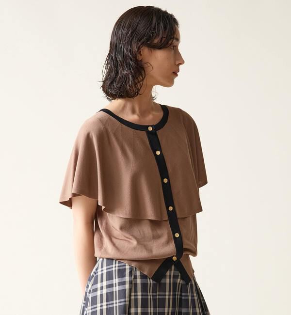 TIARA「ケープカラーニット」|ニット・セーター|