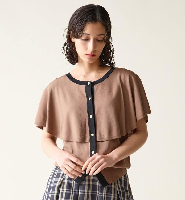 TIARA「ケープカラーニット」|ニット・セーター|