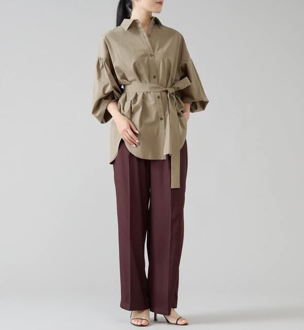 TIARA「ギャザースリーブシャツ」|シャツ・ブラウス|