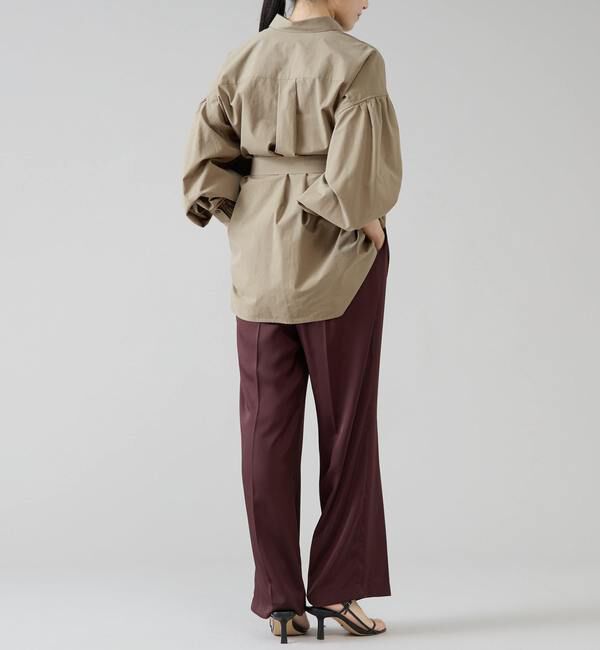 TIARA「ギャザースリーブシャツ」|シャツ・ブラウス|