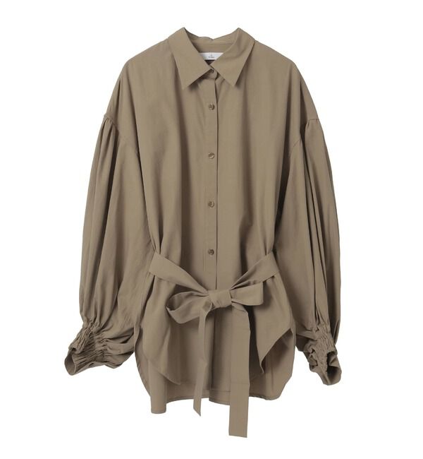 TIARA「ギャザースリーブシャツ」|シャツ・ブラウス|