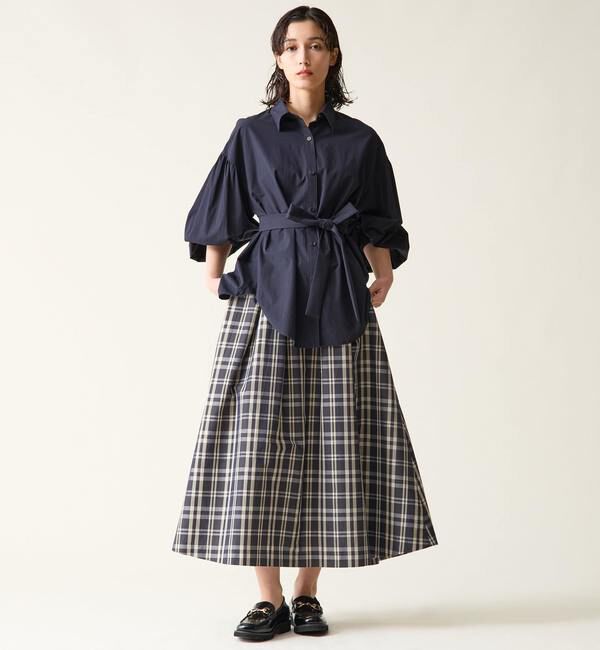 TIARA「ギャザースリーブシャツ」|シャツ・ブラウス|