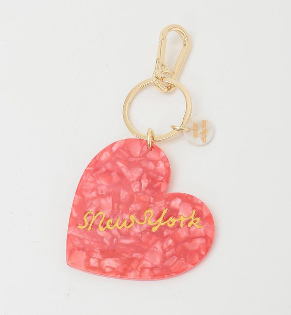 TIARA「【solar eclipse/ソーラーエクリプス】ハートキーチェーン」|チャーム・キーホルダー|New York（レッド）