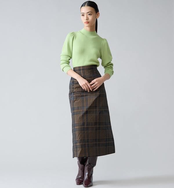 TIARA「メモリータフタチェックスカート」|スカート|