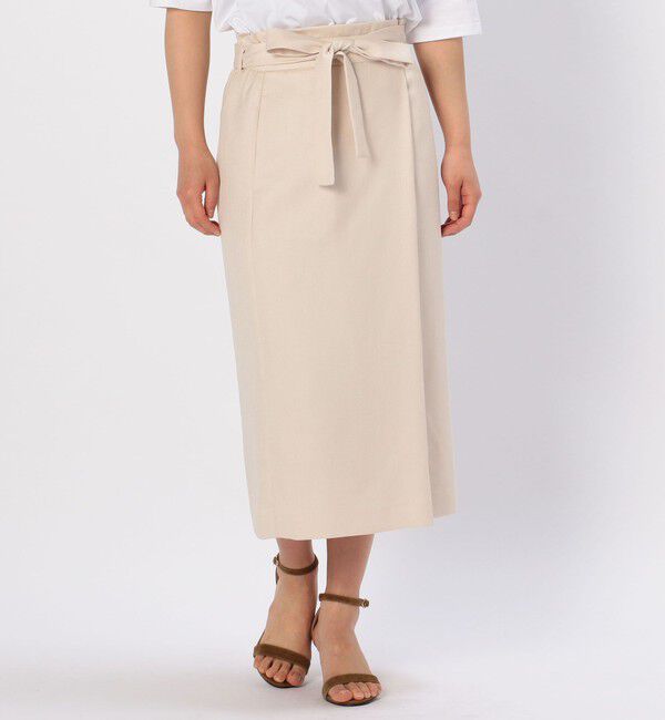 Liesse「巻き風ウエストリボンスカート」|スカート|アイボリー