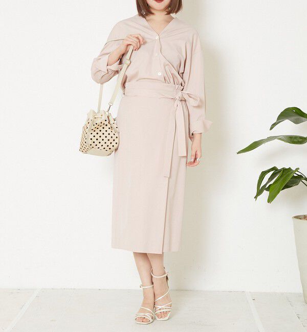 Liesse「巻き風ウエストリボンスカート」|スカート|