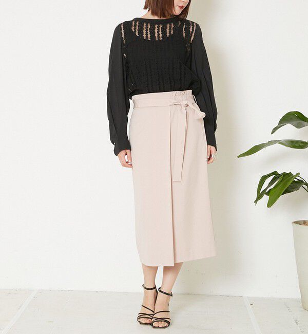 Liesse「巻き風ウエストリボンスカート」|スカート|