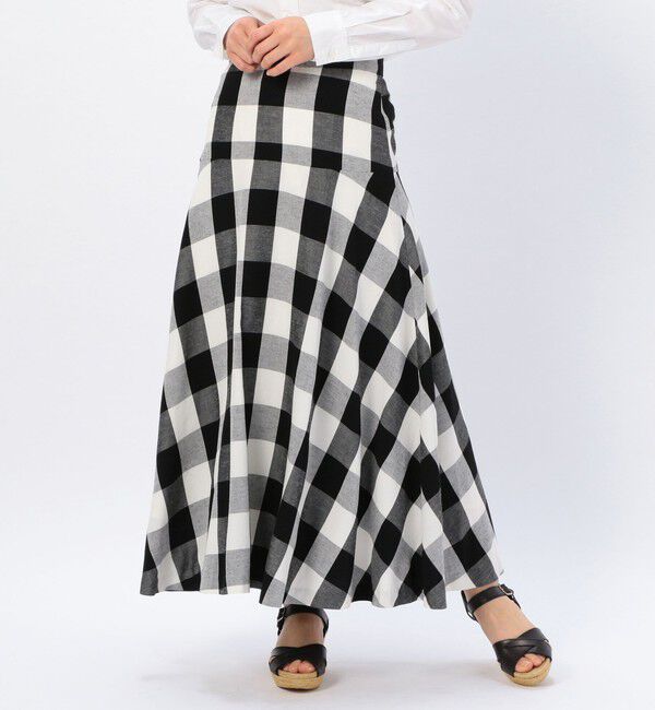 Liesse「ギンガムフレアスカート」|スカート|