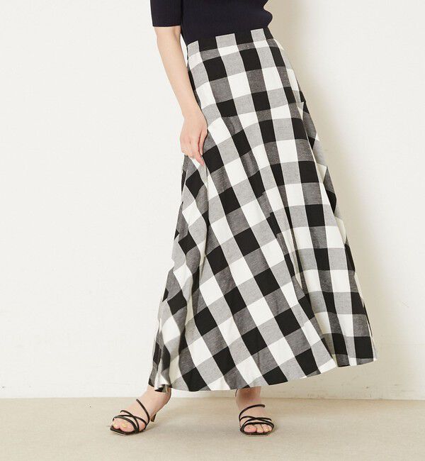 Liesse「ギンガムフレアスカート」|スカート|