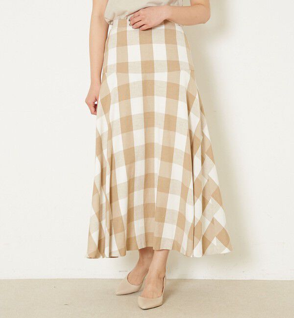 Liesse「ギンガムフレアスカート」|スカート|
