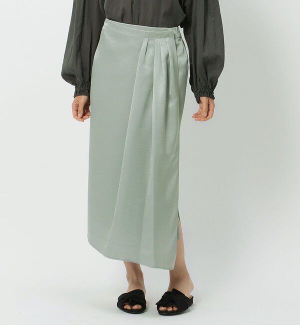 Liesse「サテン巻きスカート」|スカート|