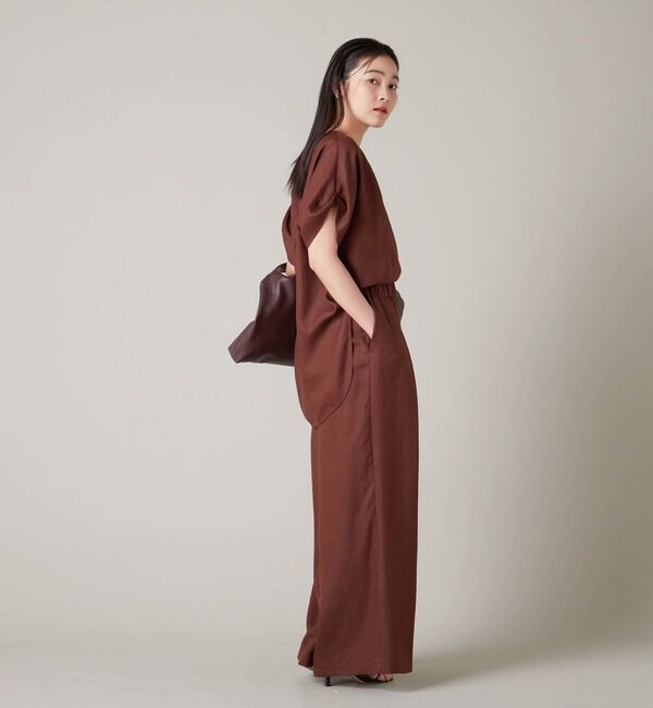 Liesse「ワイドギャザーパンツ（セットアップ対応）」|その他|