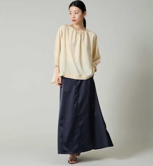 Liesse「サテンフレアスカート」|スカート|