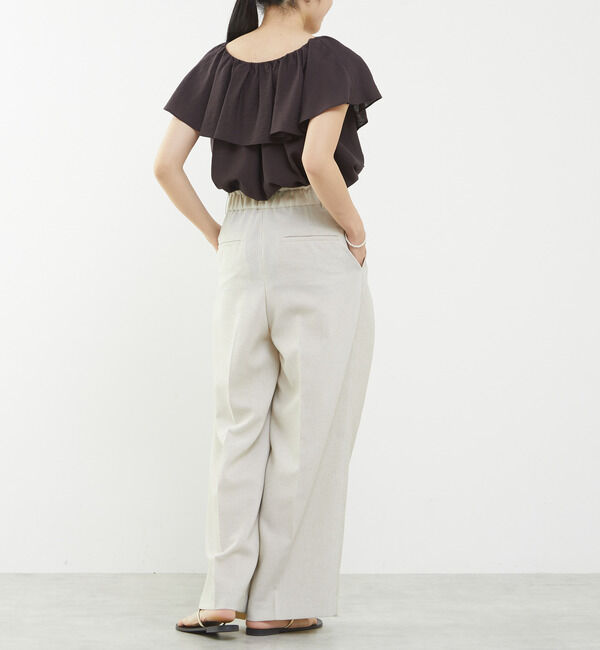 Liesse「フリルカラーブラウス」|シャツ・ブラウス|