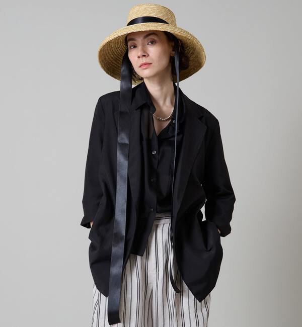 Liesse「《大草直子さん着用》ショートスリーブジャケット」|その他|ブラック