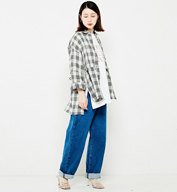 Soffitto「リネンウエストギャザーブラウス」|シャツ・ブラウス|