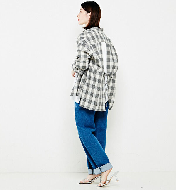 Soffitto「リネンウエストギャザーブラウス」|シャツ・ブラウス|