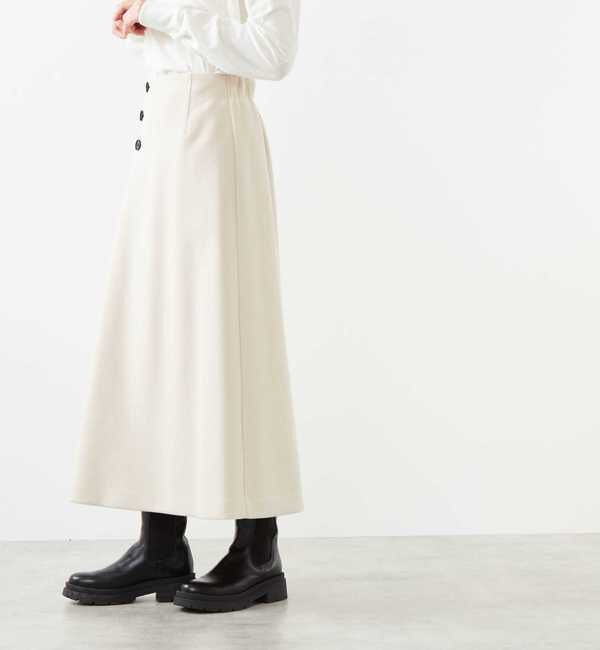 Soffitto「アンゴラ混フラノフリースAラインスカート」|スカート|