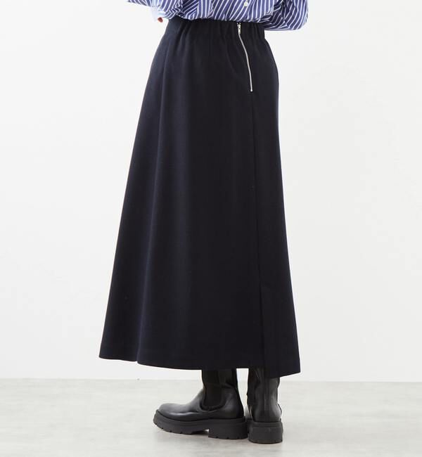 Soffitto「アンゴラ混フラノフリースAラインスカート」|スカート|