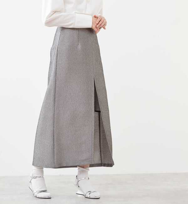 Soffitto「メタリックロングスリットスカート」|スカート|