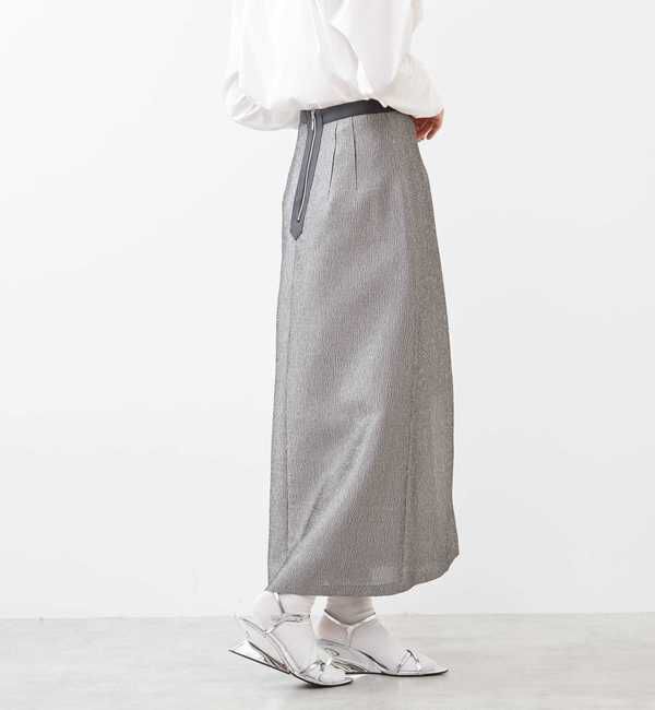 Soffitto「メタリックロングスリットスカート」|スカート|