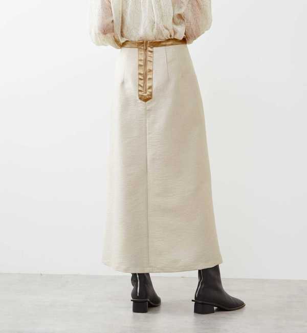 Soffitto「メタリックロングスリットスカート」|スカート|