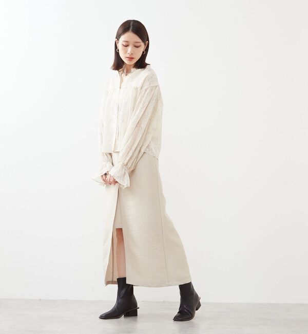 Soffitto「メタリックロングスリットスカート」|スカート|