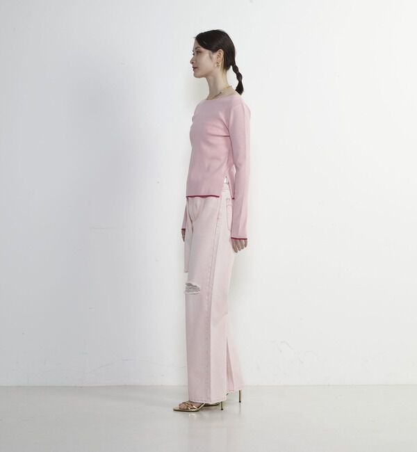 Soffitto「前スリット加工デニムパンツ」|デニム|