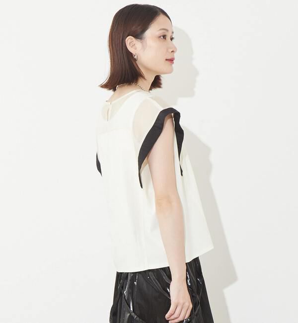 SOFFITTO「異素材使いプルオーバー」|Tシャツ・カットソー|