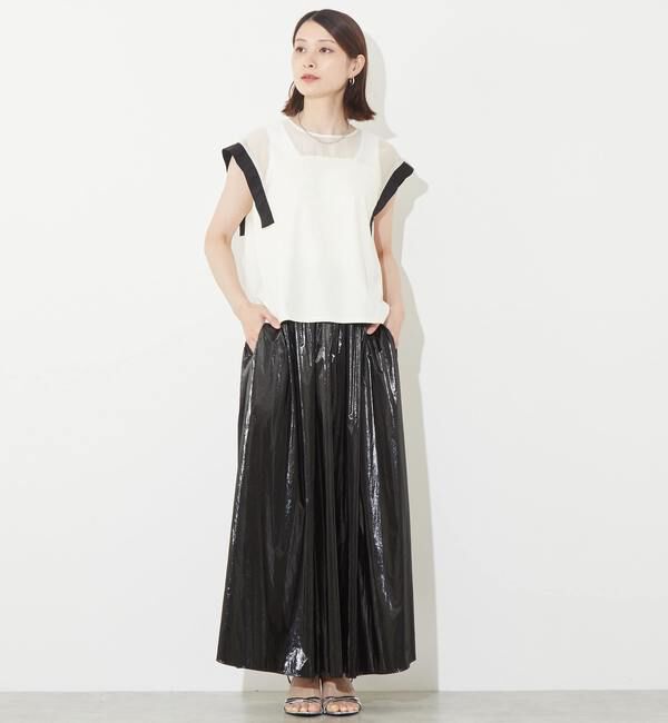 SOFFITTO「異素材使いプルオーバー」|Tシャツ・カットソー|