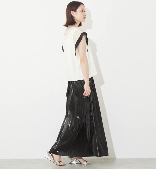 SOFFITTO「異素材使いプルオーバー」|Tシャツ・カットソー|