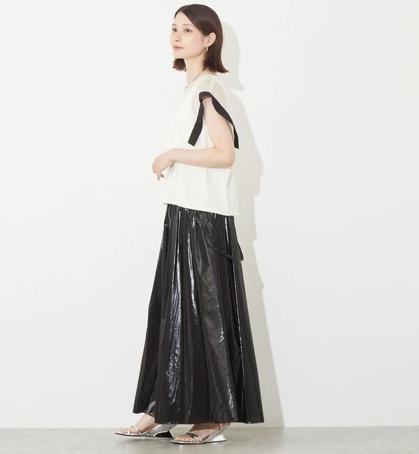 SOFFITTO「異素材使いプルオーバー」|Tシャツ・カットソー|