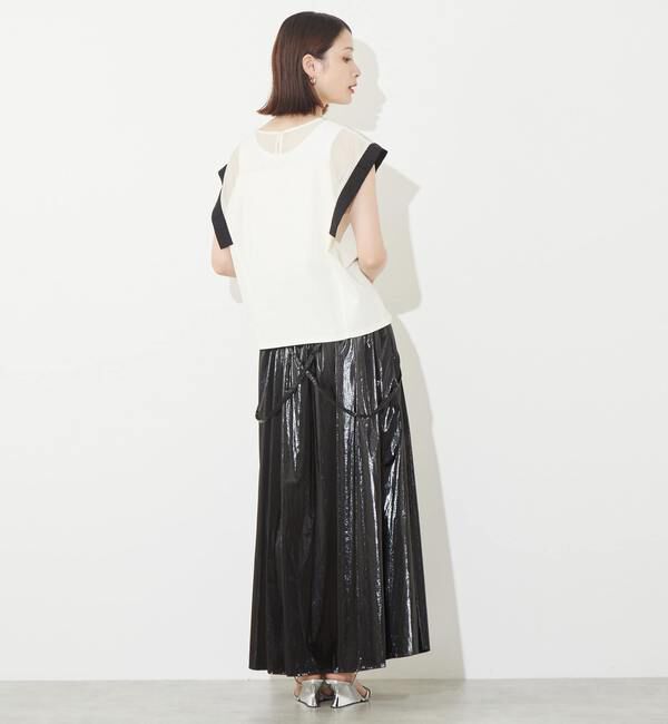 SOFFITTO「異素材使いプルオーバー」|Tシャツ・カットソー|