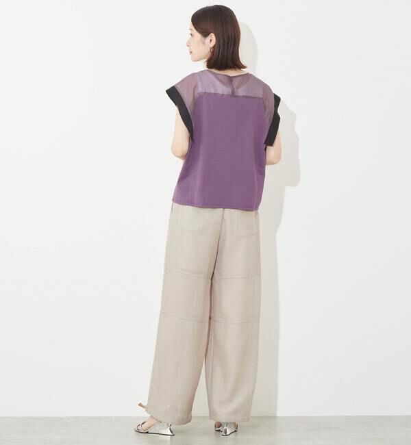 SOFFITTO「異素材使いプルオーバー」|Tシャツ・カットソー|