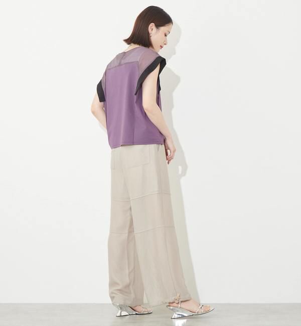 SOFFITTO「異素材使いプルオーバー」|Tシャツ・カットソー|