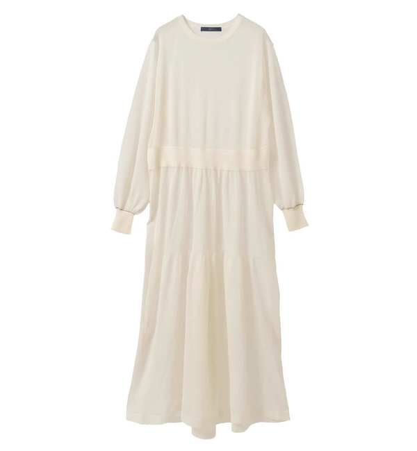 Soffitto「シアーニットワンピース」|ワンピース|オフホワイト