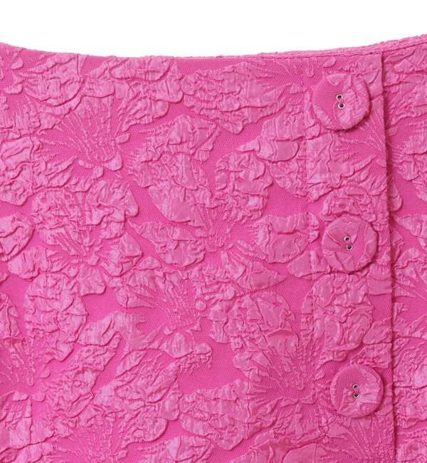 A_「【BAUM UND PFERDGARTEN/バウムウンドヘルガーテン】フラワージャカードサイドスリットスカート」|スカート|