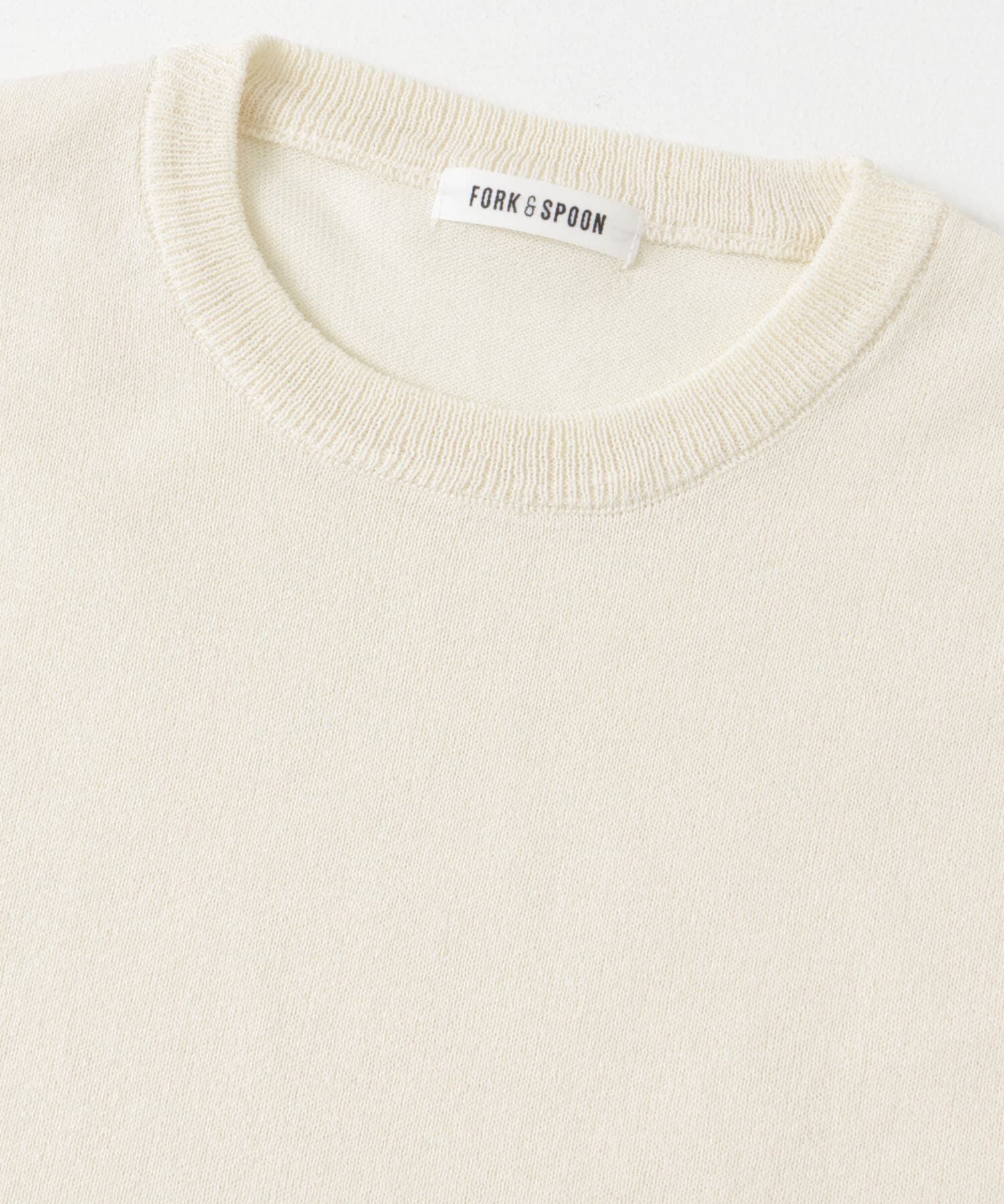 URBAN RESEARCH DOORS「FORK&SPOON　ペーパーニットTシャツ」|ニット・セーター|