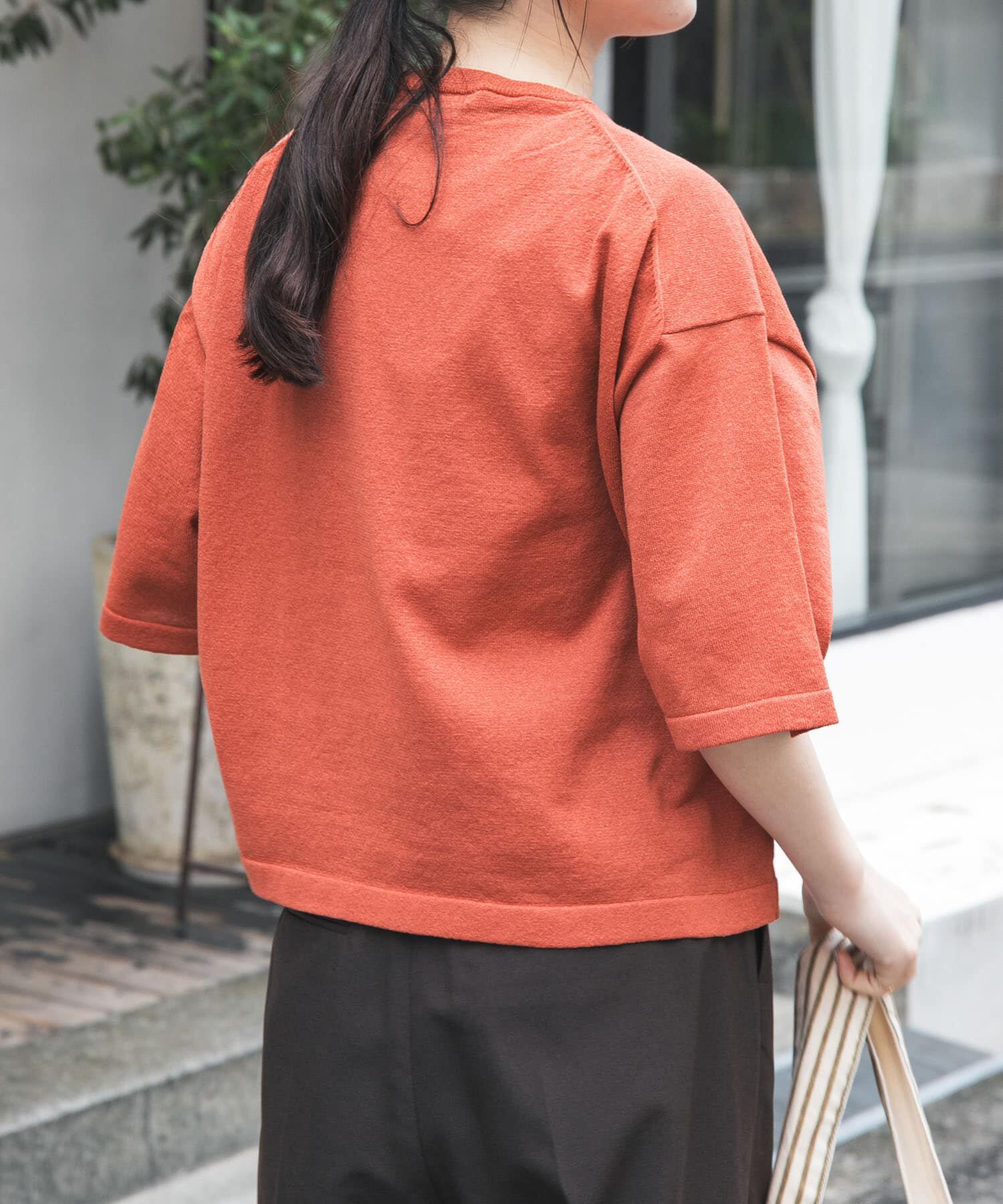 URBAN RESEARCH DOORS「FORK&SPOON　ペーパーニットTシャツ」|ニット・セーター|