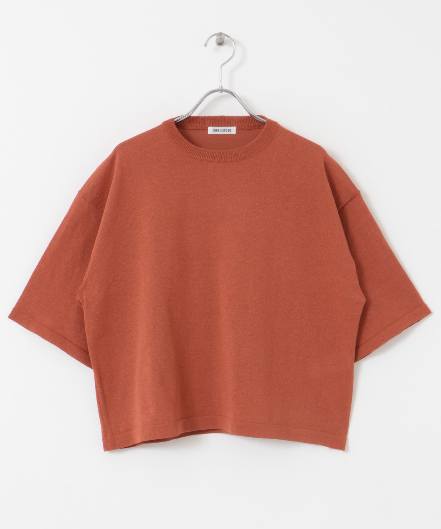 URBAN RESEARCH DOORS「FORK&SPOON　ペーパーニットTシャツ」|ニット・セーター|