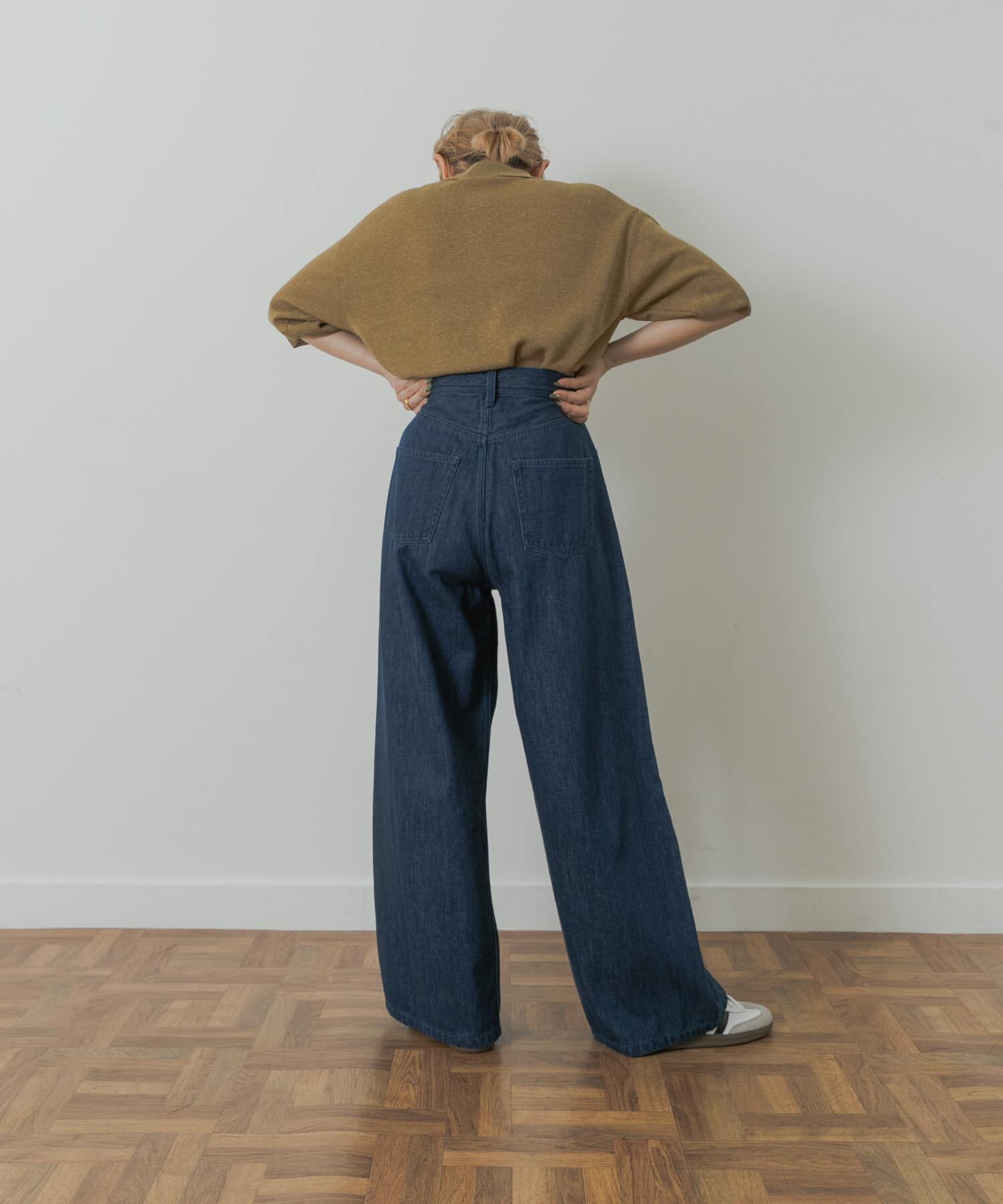 URBAN RESEARCH DOORS「Denim Tuck Wide Pants」|デニム|