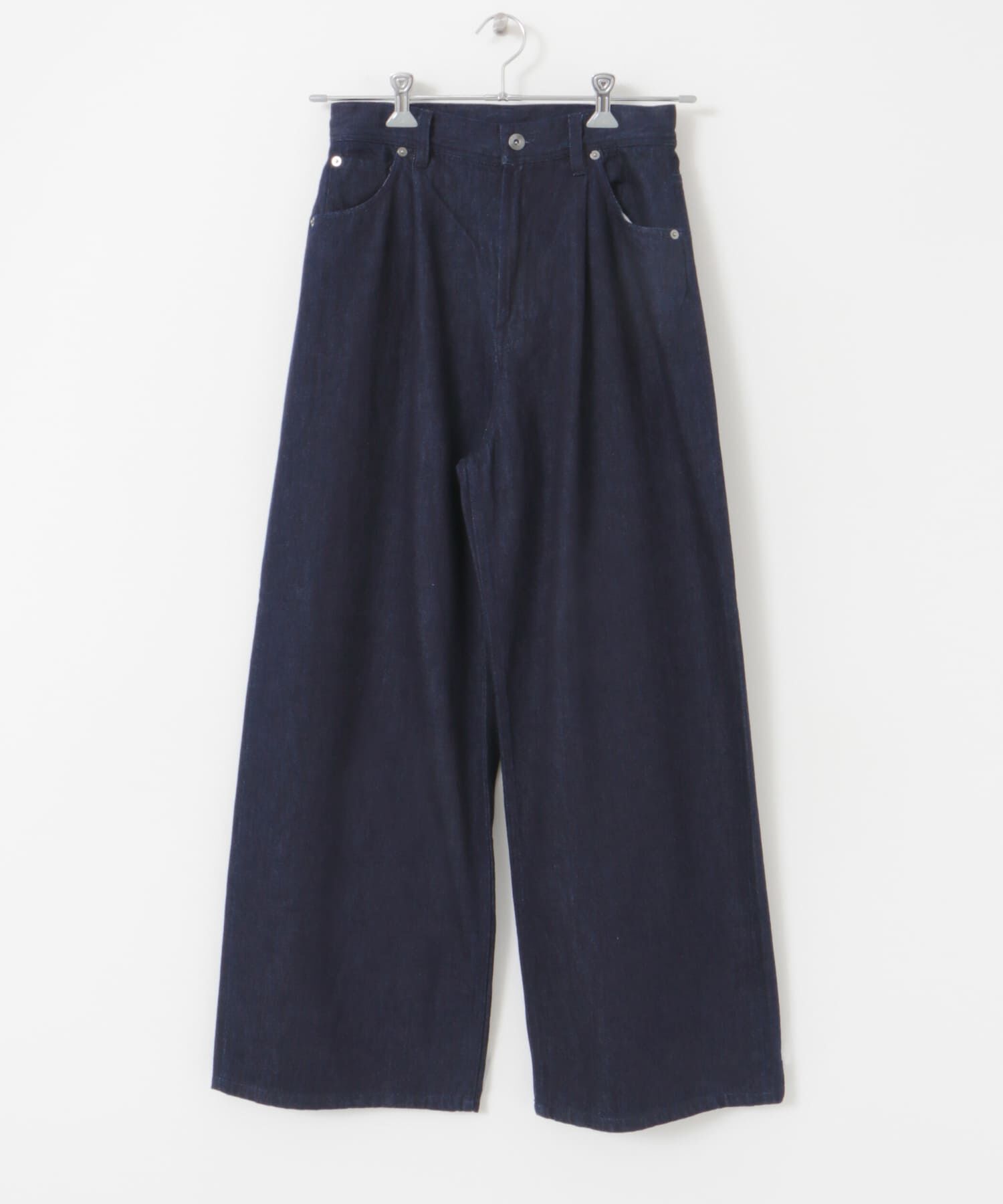 URBAN RESEARCH DOORS「Denim Tuck Wide Pants」|デニム|