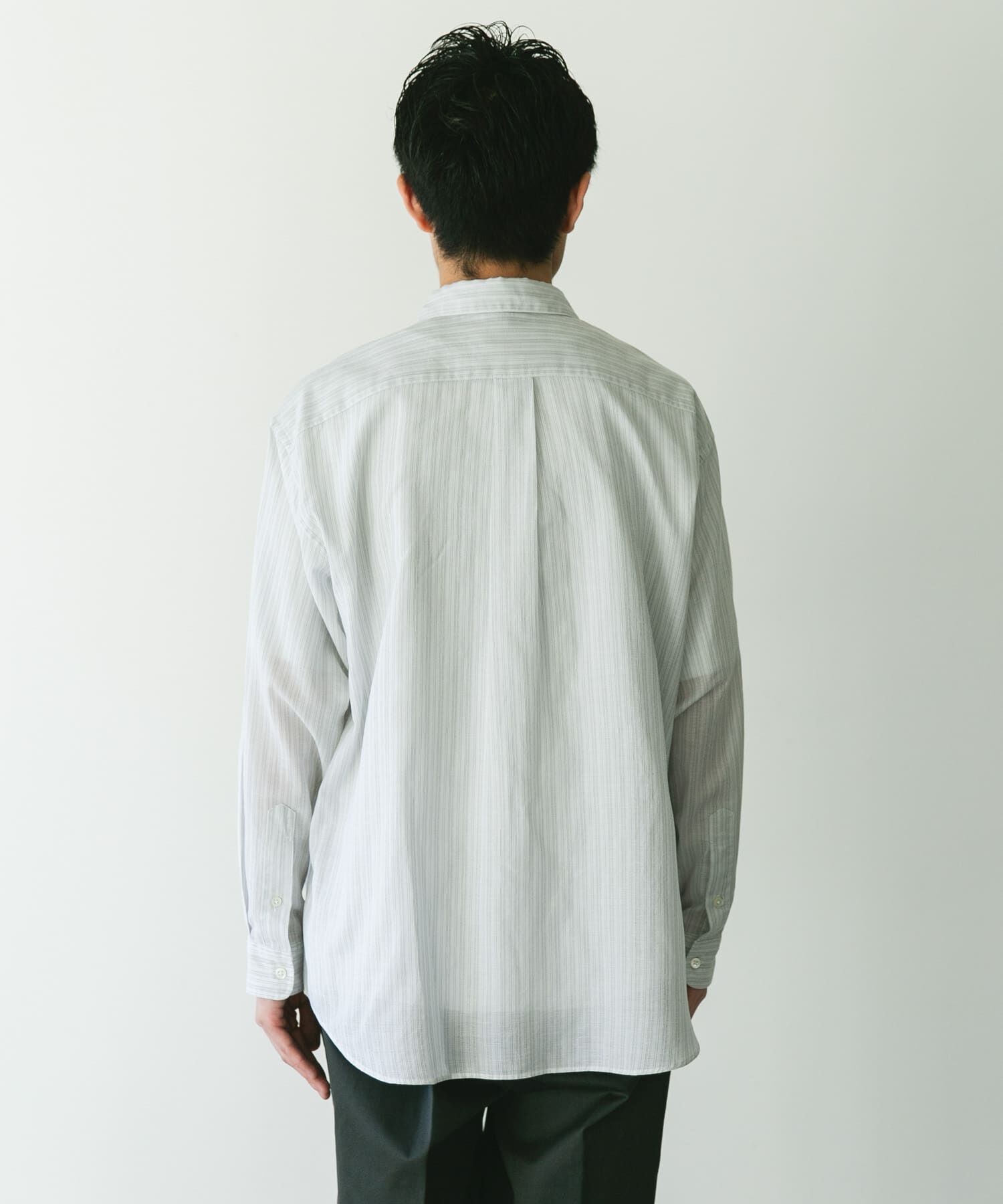 URBAN RESEARCH DOORS「シアーボイルストライプロングスリーブシャツ」|シャツ・ブラウス|