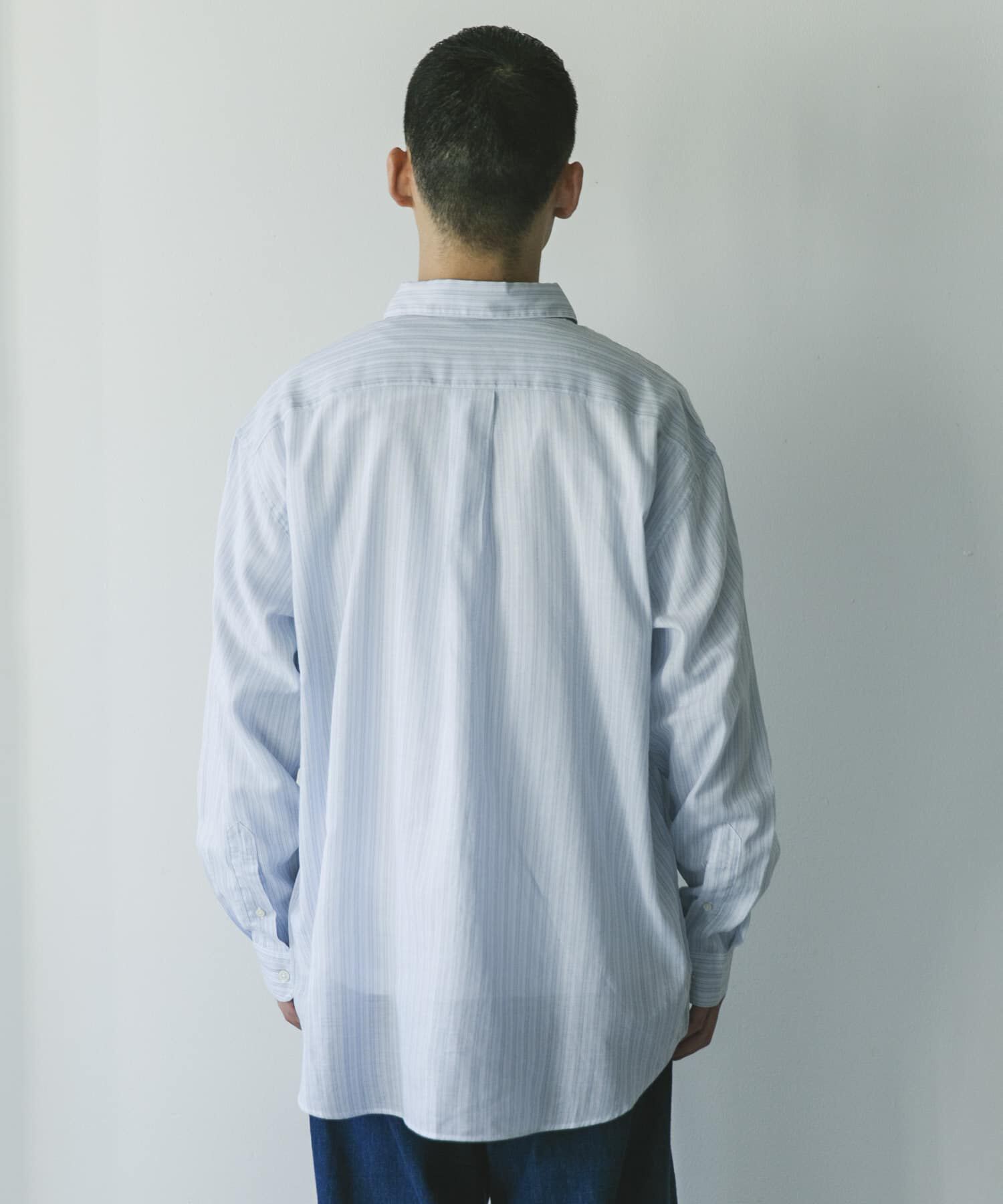 URBAN RESEARCH DOORS「シアーボイルストライプロングスリーブシャツ」|シャツ・ブラウス|