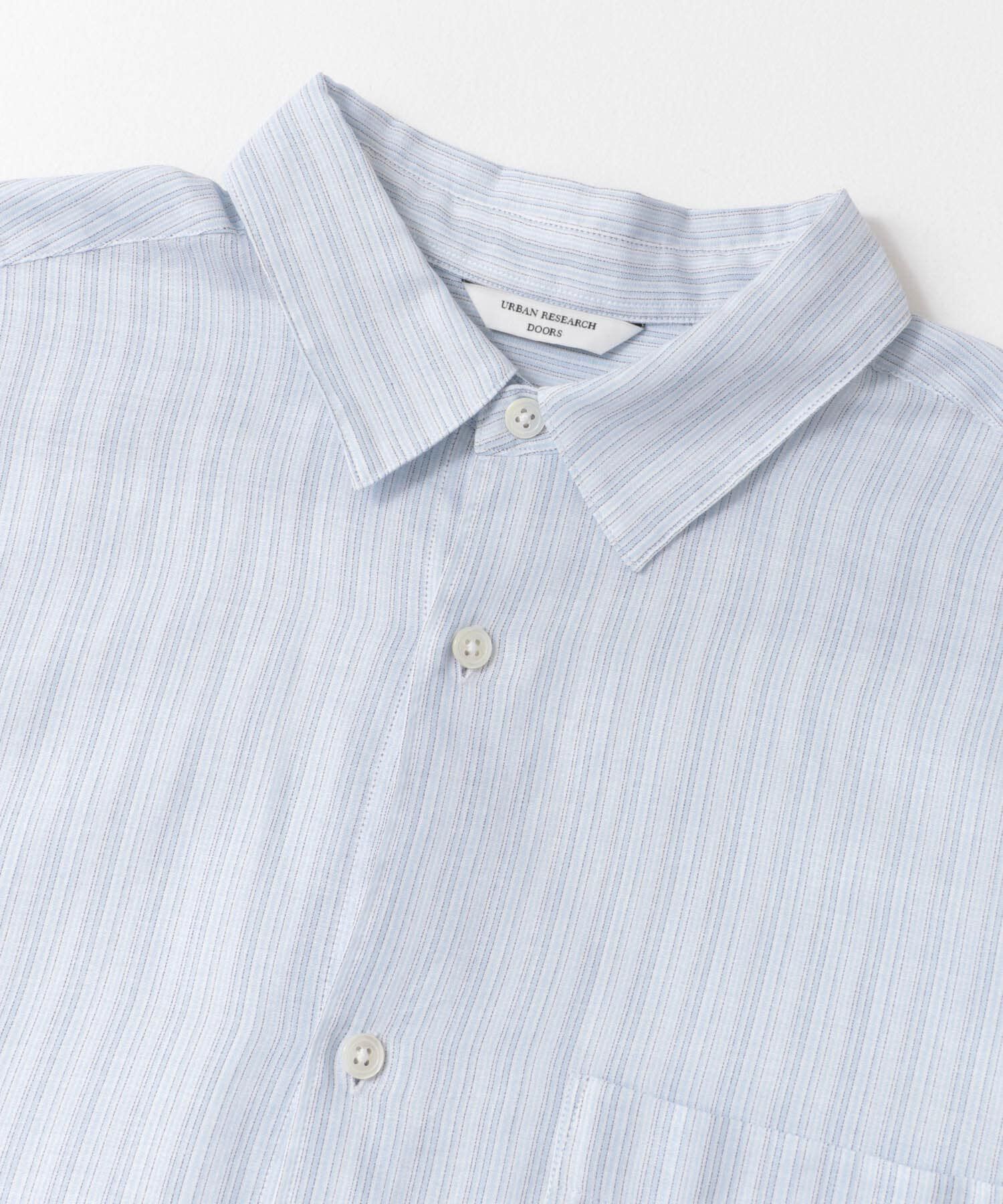 URBAN RESEARCH DOORS「シアーボイルストライプロングスリーブシャツ」|シャツ・ブラウス|