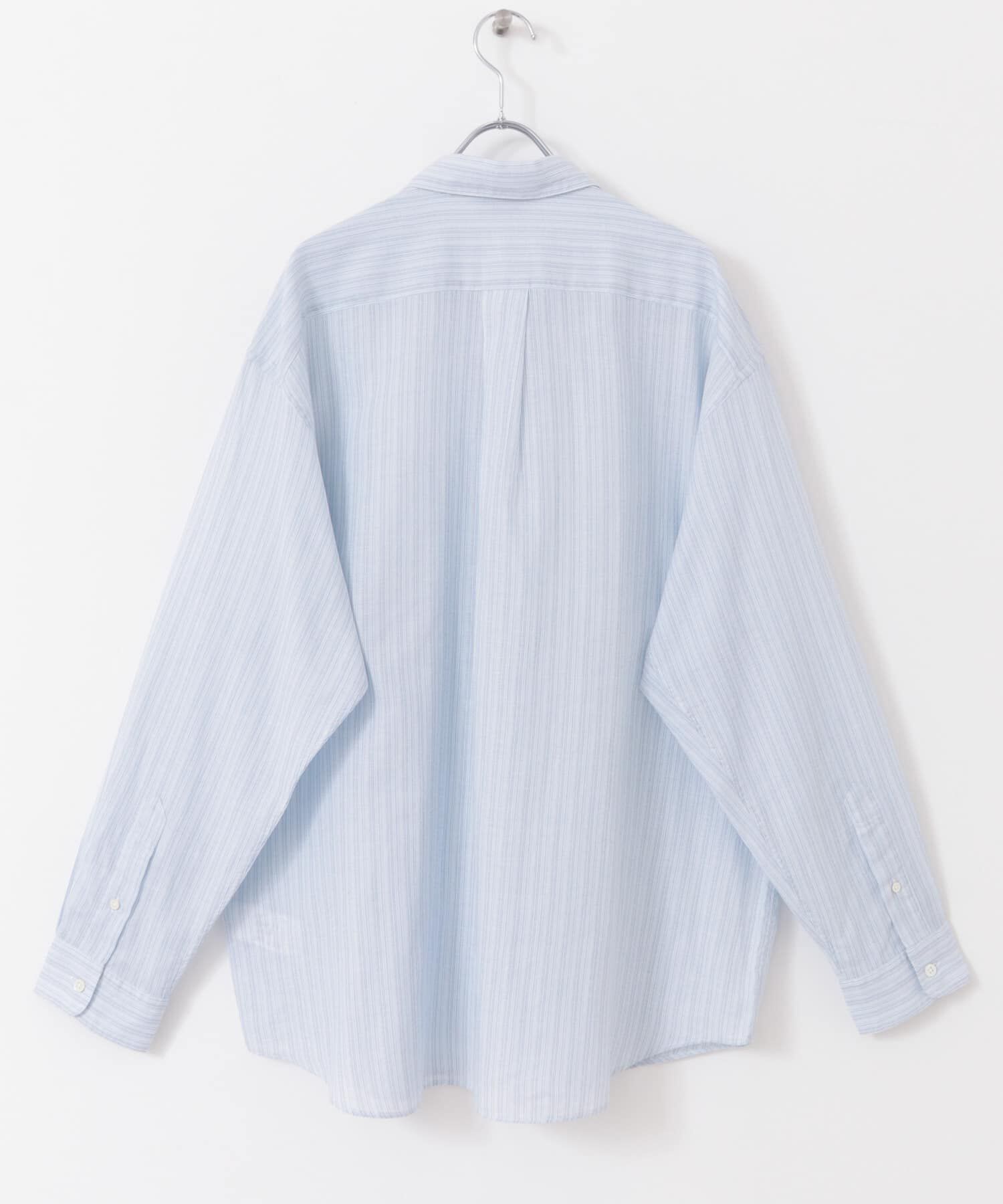 URBAN RESEARCH DOORS「シアーボイルストライプロングスリーブシャツ」|シャツ・ブラウス|